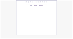 Desktop Screenshot of marysumner.com